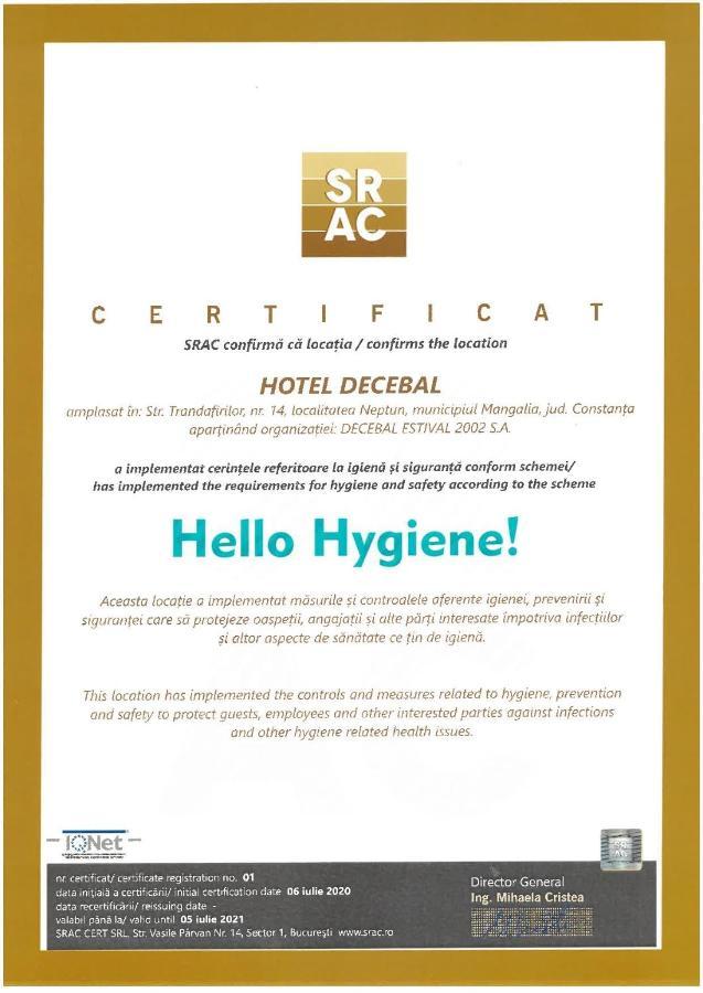 Hotel Decebal Neptun Exterior photo